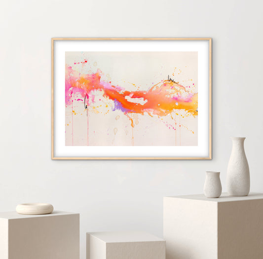 FINE ART PTRINT - pink wave